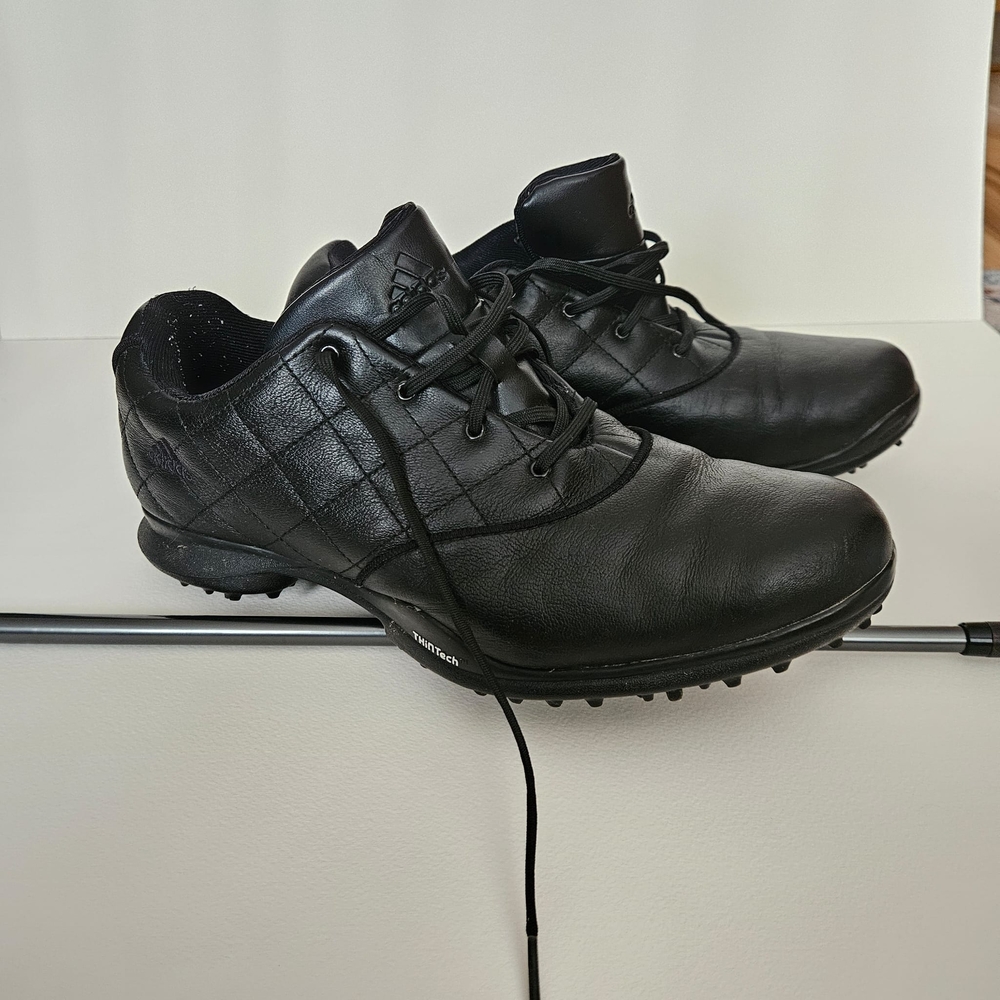 🏌‍♀️Adidas Traxion Black Quilted Golf Shoes - Picture 8 of 13